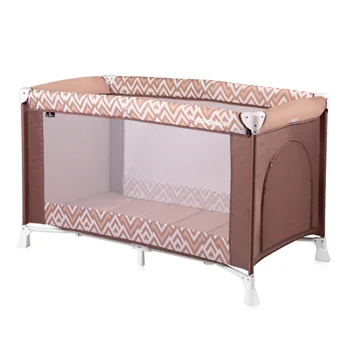 Lorelli prenosivi dečiji krevetac Verona 1 Nivo Brown&Beige Lines Lorelli prenosivi dečiji krevetac Verona 1 Nivo Brown&Beige Lines